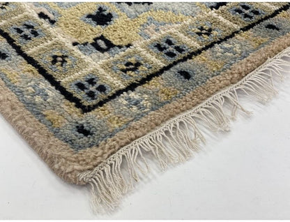 ラグ 190×240cm 花柄 トライバル 部族絨毯風 ウール コットン 天然素材 オールシーズン シンプル おしゃれ 北欧 絨毯 カーペット マット リビングマット 新生活 一人暮らし(代引不可)