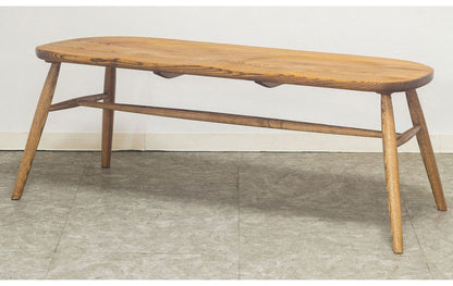 ダイニング用ベンチ 幅112cm 背もたれなし 天然木 木製 木目 2人掛け ダイニングベンチ 食堂ベンチ 法人 おしゃれ 北欧 レトロ カフェ風 ienowa イエノア(代引不可)