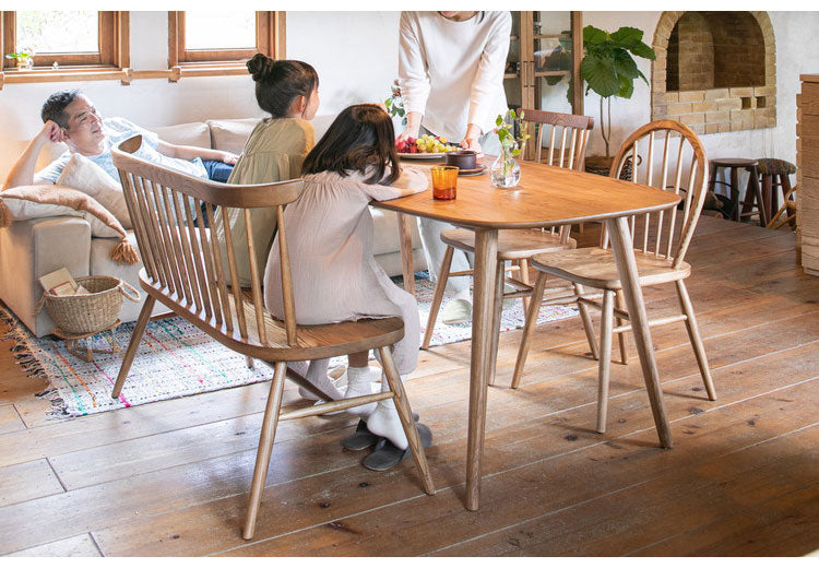 ダイニング用ベンチ 幅120cm 背もたれあり天然木 木製 木目 2人掛け ダイニングベンチ 食堂ベンチ 法人 おしゃれ 北欧 レトロ カフェ風 ienowa イエノア(代引不可)