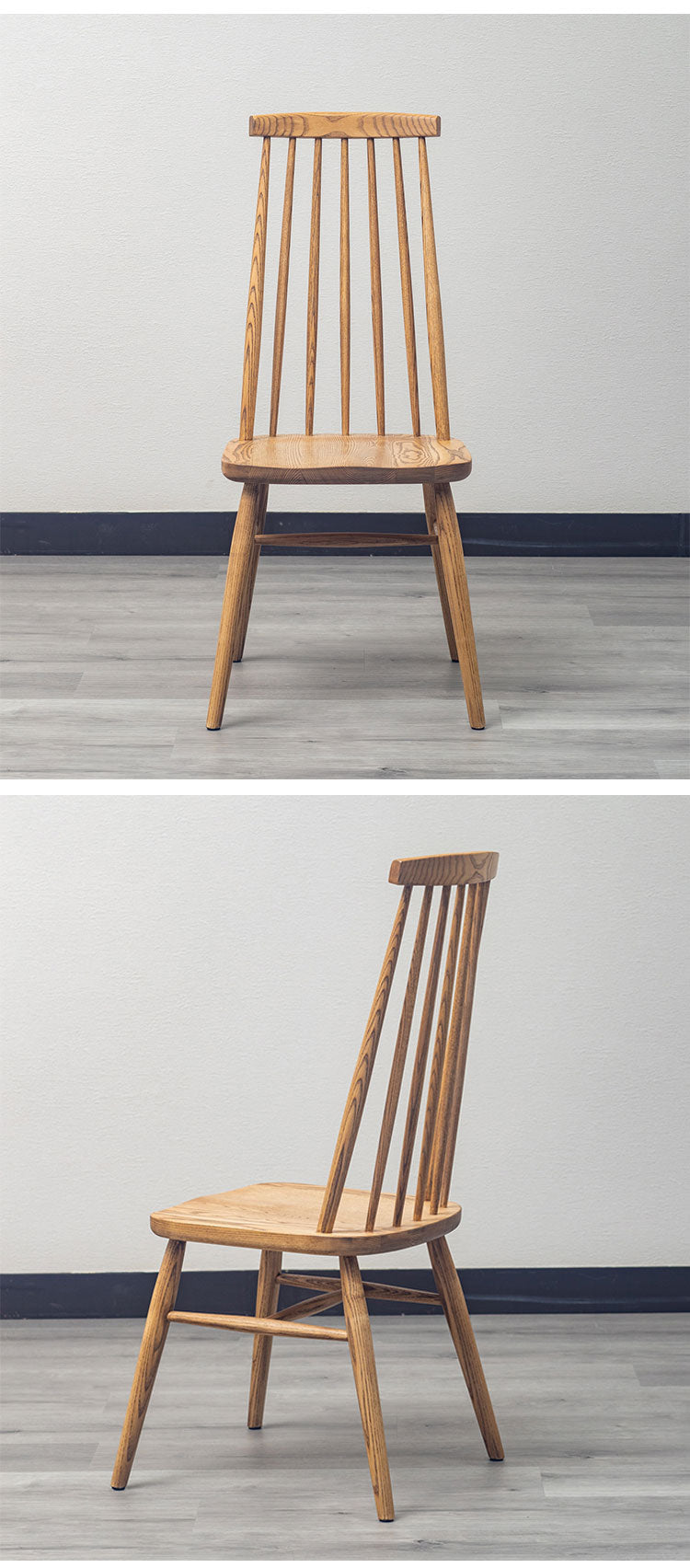 ダイニングチェア 選べる2タイプ 2脚セット ハイバック 天然木 おしゃれ 北欧 かわいい 木製 アッシュ材 シンプル 新生活 一人暮らし(代引不可)