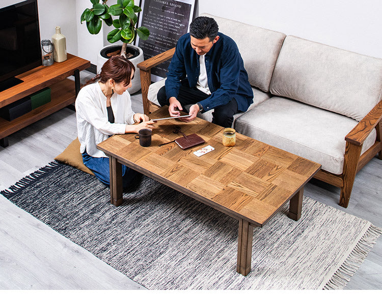 こたつテーブル 幅120cm 長方形 節電 省エネ インテリア おしゃれ デザイン 北欧 リビング ダイニング コタツ 炬燵 木製 センターテーブル ローテーブル コンパクト 一人暮らし オールシーズン(代引不可)