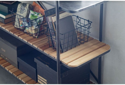 120シェルフ3段 トリニティ(九) オープンラック ディスプレイラック 本棚 シェルフ デスクラック 見せる収納 おしゃれ ラック リビング(代引不可)