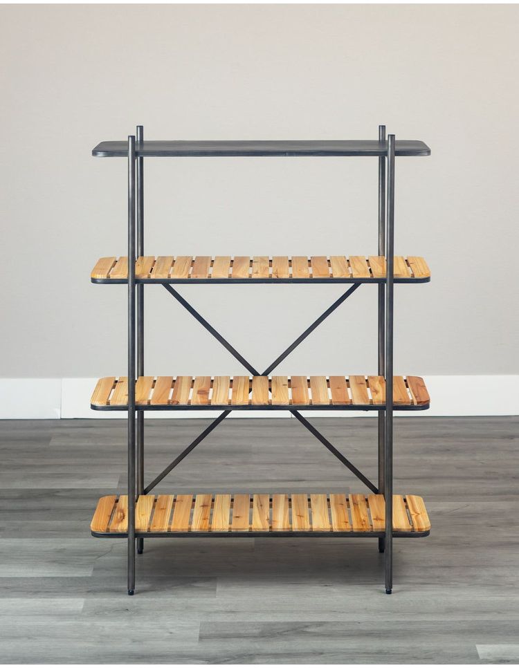 90シェルフ4段 トリニティ(九) オープンラック ディスプレイラック 本棚 シェルフ デスクラック 見せる収納 おしゃれ ラック リビング(代引不可)