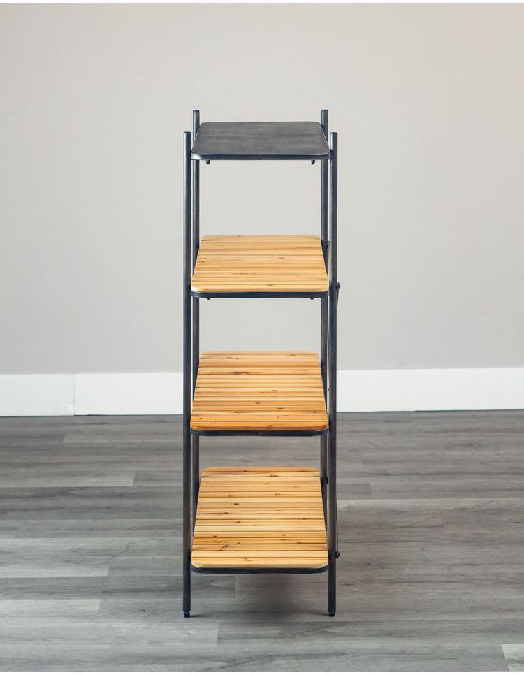 90シェルフ4段 トリニティ(九) オープンラック ディスプレイラック 本棚 シェルフ デスクラック 見せる収納 おしゃれ ラック リビング(代引不可)