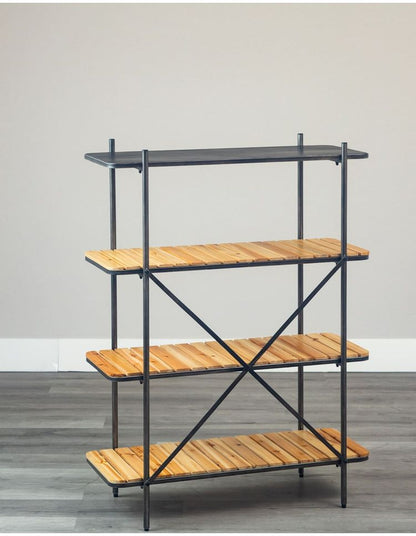 90シェルフ4段 トリニティ(九) オープンラック ディスプレイラック 本棚 シェルフ デスクラック 見せる収納 おしゃれ ラック リビング(代引不可)