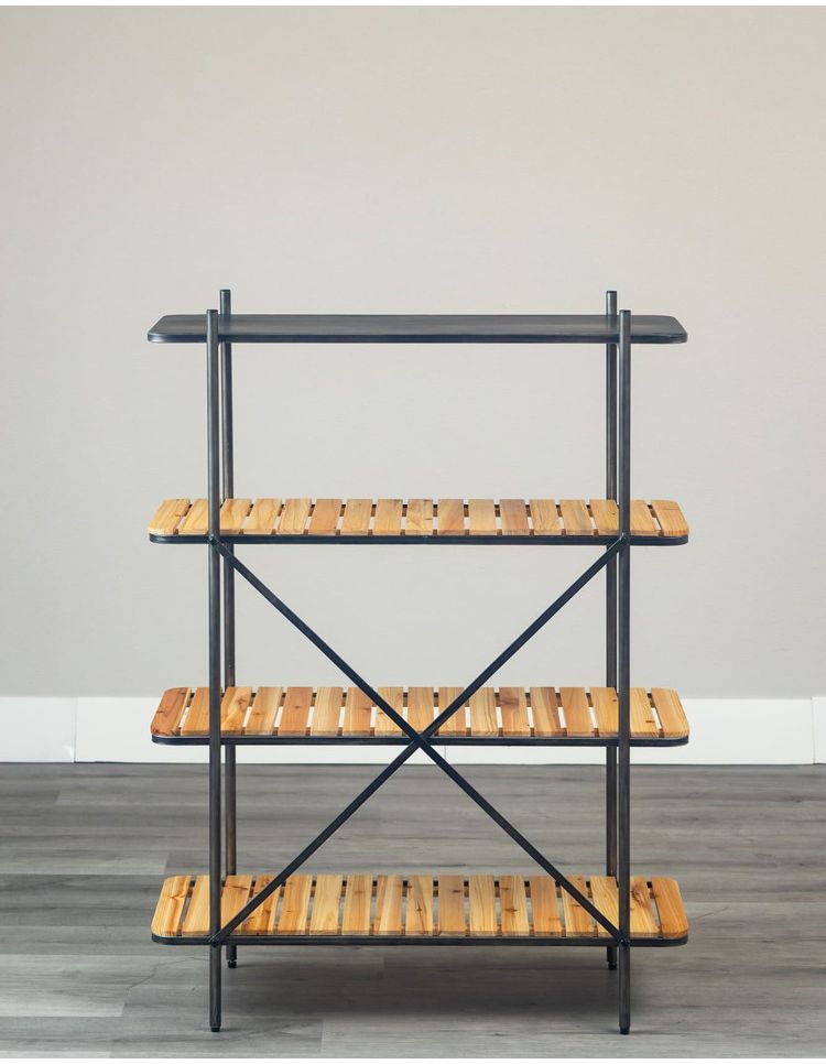 90シェルフ4段 トリニティ(九) オープンラック ディスプレイラック 本棚 シェルフ デスクラック 見せる収納 おしゃれ ラック リビング(代引不可)