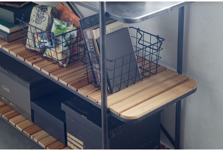 90シェルフ5段 トリニティ(九) オープンラック ディスプレイラック 本棚 シェルフ デスクラック 見せる収納 おしゃれ ラック リビング(代引不可)