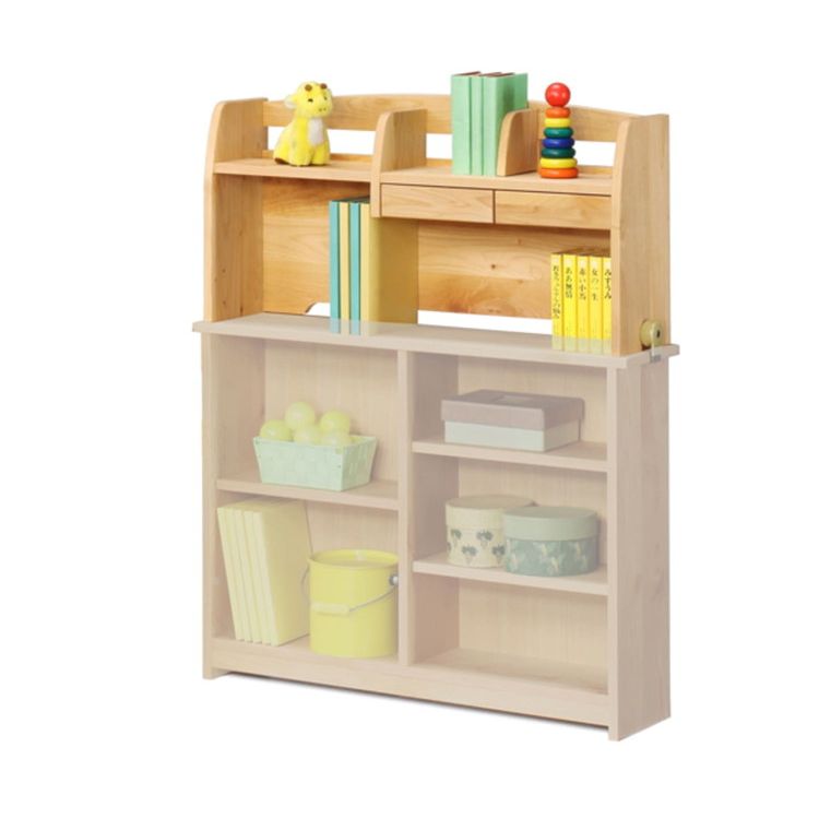 上棚LO フォレスト ラック 書棚 ブックシェルフ 本棚 オープンラック 教科書 収納棚 勉強机 スリム 子供部屋 オフィス 書斎(代引不可)