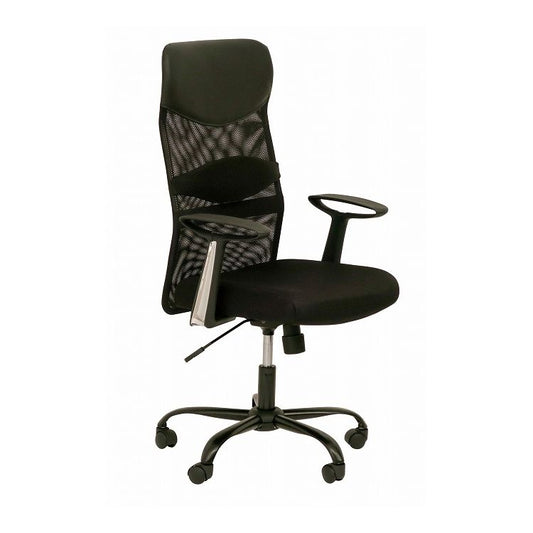 ハイバック メッシュチェア オフィスチェア 肘置き 肘あり シンプル ロッキング ランバーサポート 会社 リモートワーク 在宅(代引不可)