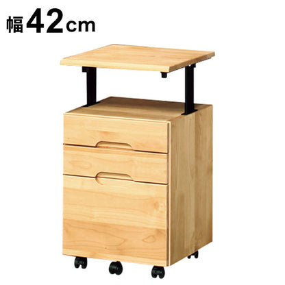 昇降付ワゴン レオ ラック 書棚 ブックシェルフ 本棚 オープンラック 教科書 収納棚 勉強机 スリム 子供部屋 オフィス 書斎(代引不可)