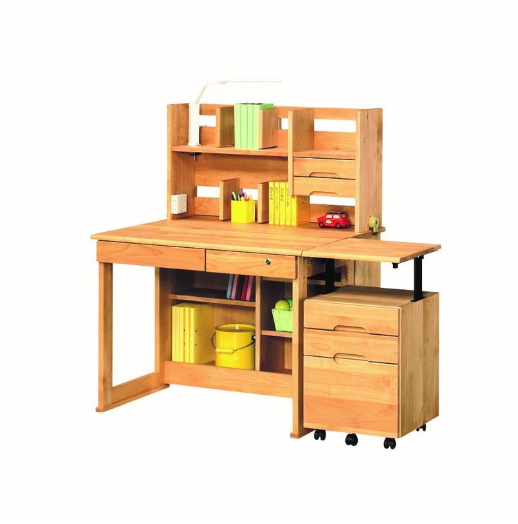 昇降付ワゴン レオ ラック 書棚 ブックシェルフ 本棚 オープンラック 教科書 収納棚 勉強机 スリム 子供部屋 オフィス 書斎(代引不可)