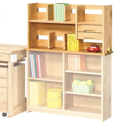 上棚 レオ ラック 書棚 ブックシェルフ 本棚 オープンラック 教科書 収納棚 勉強机 スリム 子供部屋 オフィス 書斎(代引不可)