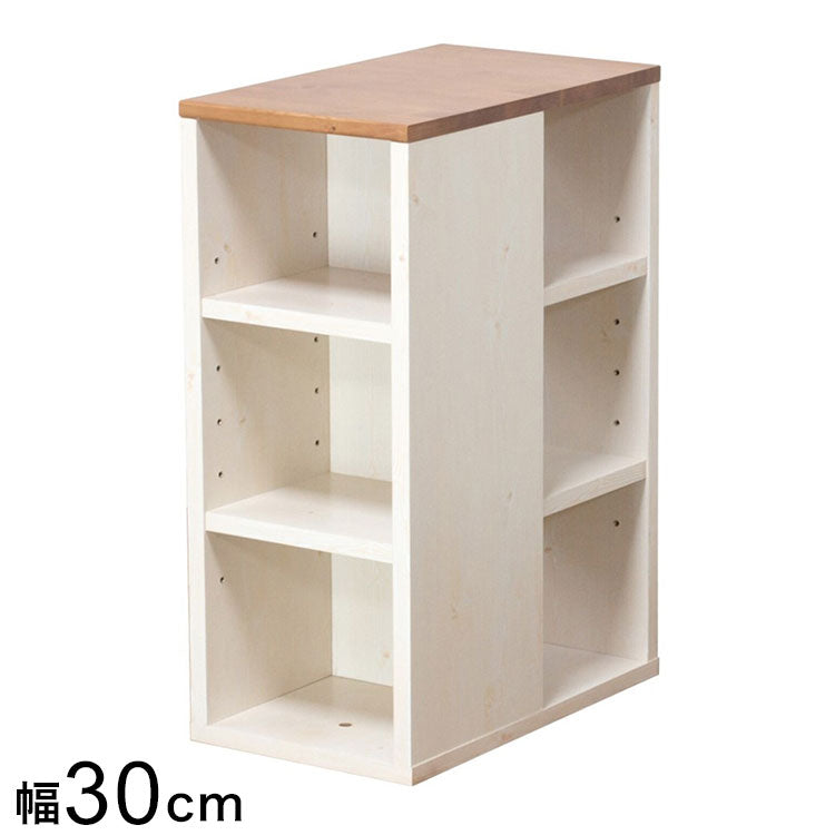 30シェルフ トライ-P ラック 書棚 ブックシェルフ 本棚 オープンラック 教科書 収納棚 勉強机 スリム 子供部屋 オフィス 書斎(代引不可)