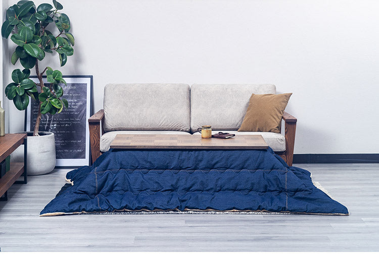 こたつ布団 長方形 180cm 薄掛け デニム 節電 省エネ インテリア おしゃれ 北欧 リビング ダイニング コタツ 炬燵(代引不可)