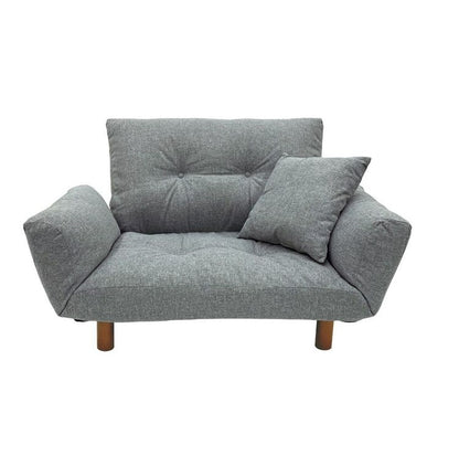 カウチソファー ハーモニー GY ソファ ソファー 2人掛け コンパクト リクライニング シンプル カウチソファ フロアソファ ローソファ 二人掛 一人掛け(代引不可)