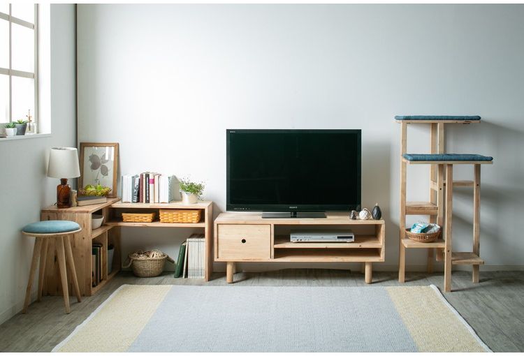 テレビ台 天然木 幅114cm 木製 ローボード TV台 テレビボード TVボード 木製 ナチュラル TVラック NATURAL SIGNATURE おしゃれ 北欧 シンプル 新生活 一人暮らし(代引不可)