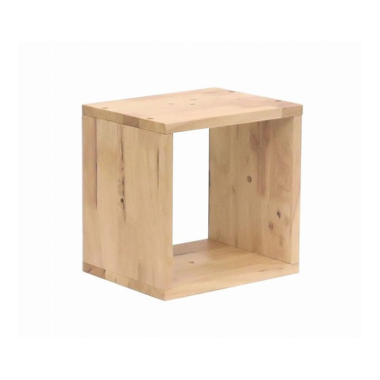 スクエアシェルフ オープン収納 天然木 木製 組み合わせ自由 コレクション ナチュラル リビング かわいい NATURAL SIGNATURE おしゃれ 北欧 シンプル 新生活 一人暮らし(代引不可)