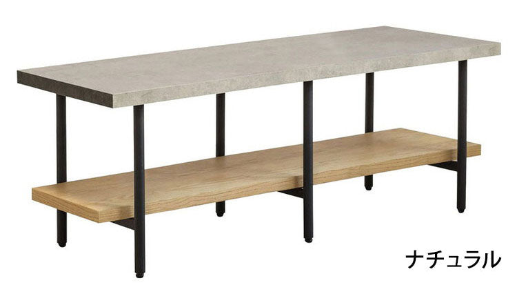 テレビボード 幅120cm コンクリート調 木目調 ローボード リビングボード ナチュラル ミドルブラウン おしゃれ 北欧 オープン収納 テレビ台 TV台 ienowa イエノア(代引不可)