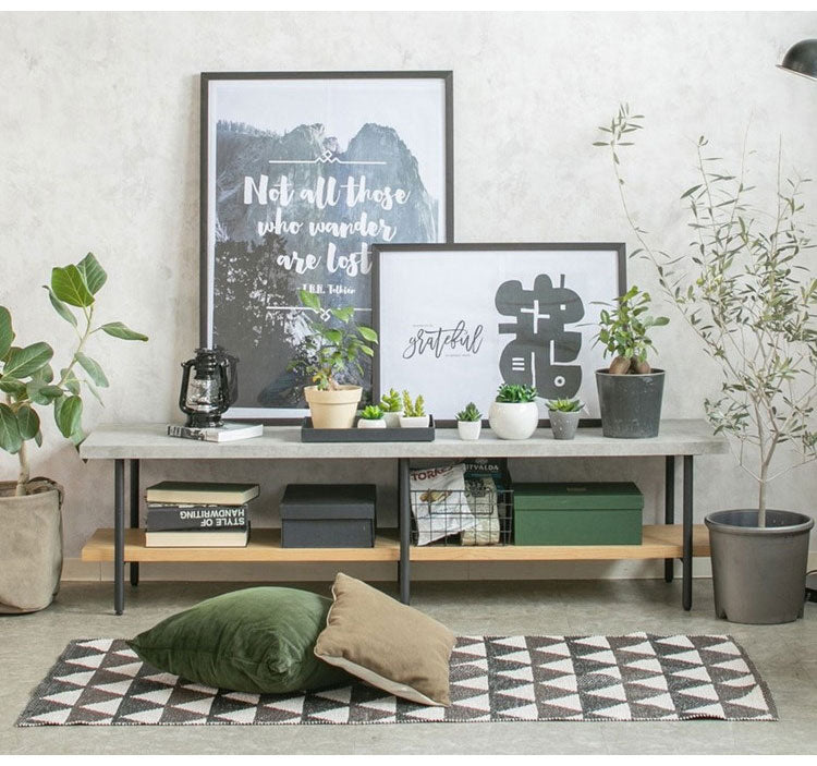 テレビボード 幅150cm コンクリート調 木目調 ローボード リビングボード ナチュラル ミドルブラウン おしゃれ 北欧 オープン収納 テレビ台 TV台 ienowa イエノア(代引不可)