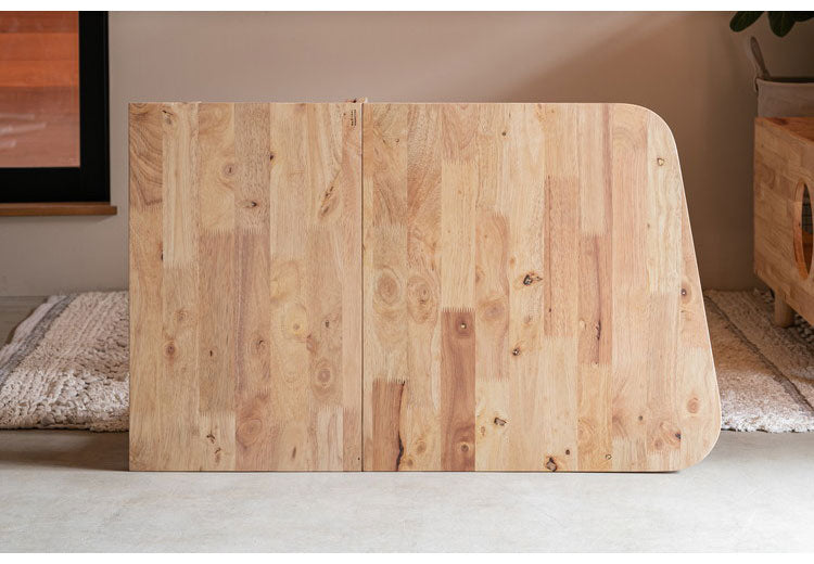 片バタテーブル デスク 省スペース 天然木 木目 木製 キャスター付き おしゃれ 北欧 マルチデスク 書斎 学習机 勉強机 オープン収納 新生活 NATURAL SIGNATURE(代引不可)