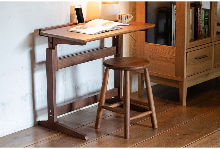 スツール 椅子 丸型 ラウンドスツール 天然木 木製 シンプル おしゃれ 北欧 モダン コンパクト いす イス ブラウン ウレタン塗装 リビング キッチン(代引不可)