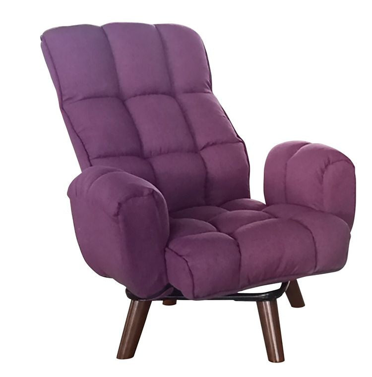 ハイチェアー バジル NV 座椅子 回転座椅子 回転式 一人掛け ソファ パーソナルソファ パーソナルチェア おしゃれ ファブリック リクライニングチェア(代引不可)