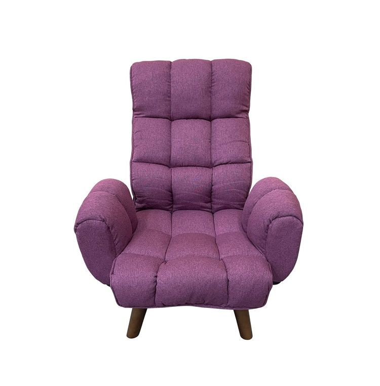 ハイチェアー バジル NV 座椅子 回転座椅子 回転式 一人掛け ソファ パーソナルソファ パーソナルチェア おしゃれ ファブリック リクライニングチェア(代引不可)