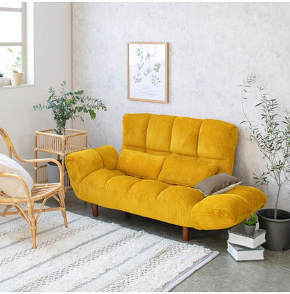 カウチソファー ファクトIIIコーデュロイ KH ソファ ソファー 2人掛け コンパクト リクライニング シンプル カウチソファ フロアソファ ローソファ 二人掛 一人掛け(代引不可)