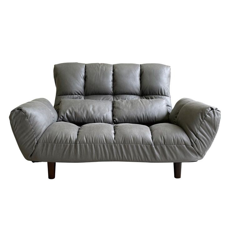 カウチソファー ファクトIIIレザーファブリック DGY ソファ ソファー 2人掛け コンパクト リクライニング シンプル カウチソファ フロアソファ ローソファ 二人掛 一人掛け(代引不可)