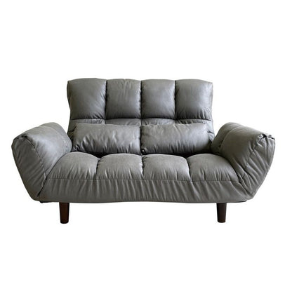 カウチソファー ファクトIIIレザーファブリック DGY ソファ ソファー 2人掛け コンパクト リクライニング シンプル カウチソファ フロアソファ ローソファ 二人掛 一人掛け(代引不可)