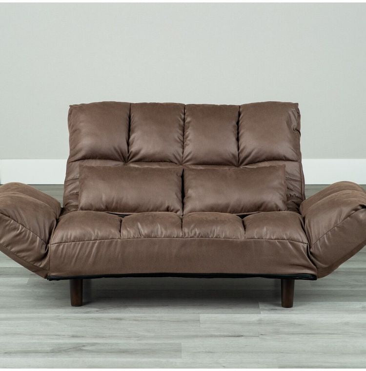 カウチソファー ファクトIIIレザーファブリック DGY ソファ ソファー 2人掛け コンパクト リクライニング シンプル カウチソファ フロアソファ ローソファ 二人掛 一人掛け(代引不可)