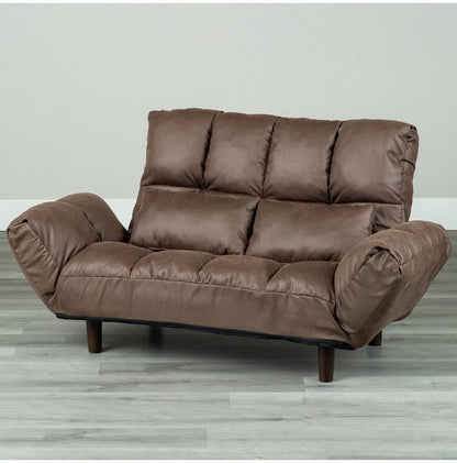 カウチソファー ファクトIIIレザーファブリック BR ソファ ソファー 2人掛け コンパクト リクライニング シンプル カウチソファ フロアソファ ローソファ 二人掛 一人掛け(代引不可)