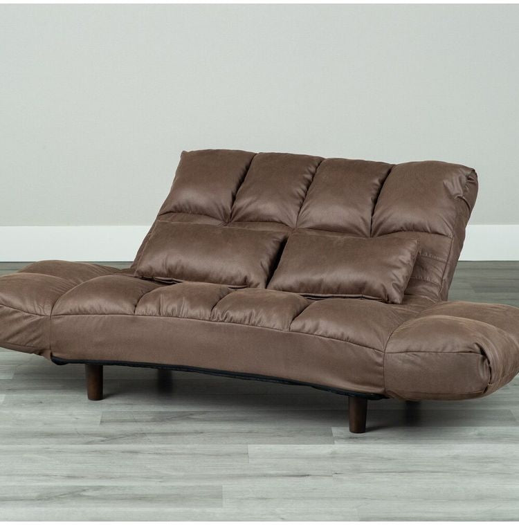 カウチソファー ファクトIIIレザーファブリック BR ソファ ソファー 2人掛け コンパクト リクライニング シンプル カウチソファ フロアソファ ローソファ 二人掛 一人掛け(代引不可)