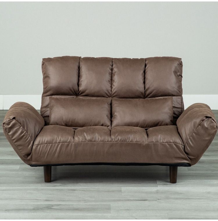 カウチソファー ファクトIIIレザーファブリック BR ソファ ソファー 2人掛け コンパクト リクライニング シンプル カウチソファ フロアソファ ローソファ 二人掛 一人掛け(代引不可)