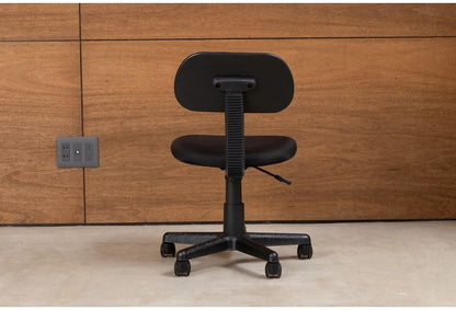 オフィスチェア 背もたれ 肘無し ガス圧昇降式 昇降式 高さ調節 シンプル チェア いす イス 椅子 会社 会議室 書斎(代引不可)