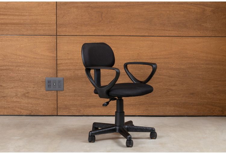 オフィスチェア 背もたれ 肘あり 肘置き ガス圧昇降式 昇降式 高さ調節 シンプル チェア いす イス 椅子 会社 会議室 書斎(代引不可)