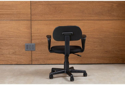 オフィスチェア 背もたれ 肘あり 肘置き ガス圧昇降式 昇降式 高さ調節 シンプル チェア いす イス 椅子 会社 会議室 書斎(代引不可)