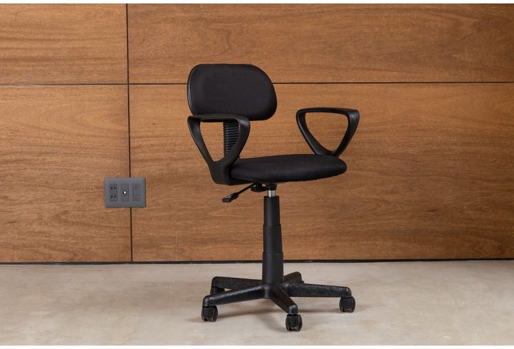 オフィスチェア 背もたれ 肘あり 肘置き ガス圧昇降式 昇降式 高さ調節 シンプル チェア いす イス 椅子 会社 会議室 書斎(代引不可)