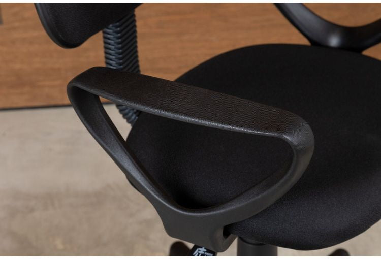 オフィスチェア 背もたれ 肘あり 肘置き ガス圧昇降式 昇降式 高さ調節 シンプル チェア いす イス 椅子 会社 会議室 書斎(代引不可)