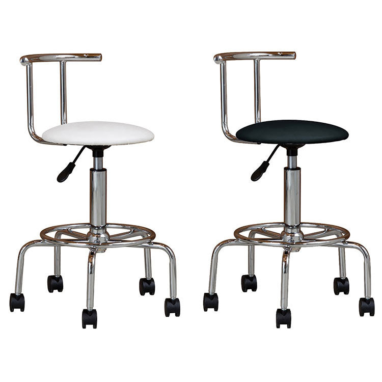 カウンターチェア シンプル レザー調 おしゃれ バーチェア 椅子 いす イス ブラック ホワイト ガス圧昇降 フットレスト背もたれ(代引不可)