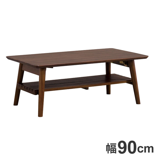 折りたたみテーブル 幅90cm スクエアタイプ 長方形 天然木 木製 シンプル おしゃれ 北欧 モダン 折れ脚 折りたたみ可能 新生活 一人暮らし(代引不可)