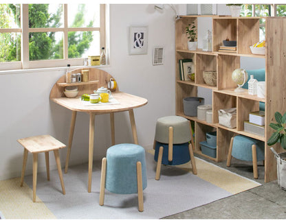 ダイニングテーブル 2人用 ダイニングチェア2脚セット 半円 天然木 おしゃれ 北欧 円形 デスク 一人暮らし 机 木製 省スペース 椅子付き コンパクトナチュラル 半円テーブル NATURAL SIGNATURE(代引不可)