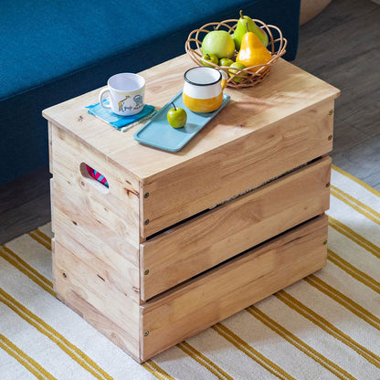 収納スツール 天然木 幅55cm コンテナボックス 玄関 リビング 木目 シンプル おしゃれ 北欧 ナチュラル コンパクト 新生活 一人暮らし ナチュラル NATURAL SIGNATURE(代引不可)