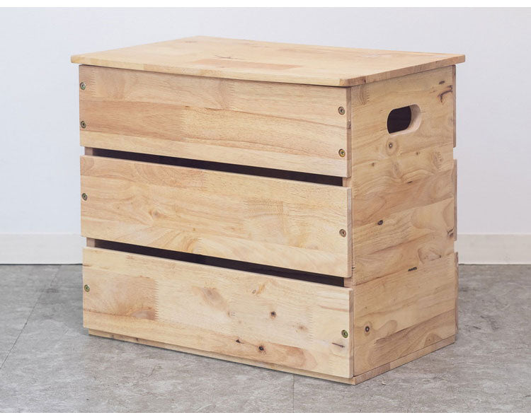 収納スツール 天然木 幅55cm コンテナボックス 玄関 リビング 木目 シンプル おしゃれ 北欧 ナチュラル コンパクト 新生活 一人暮らし ナチュラル NATURAL SIGNATURE(代引不可)