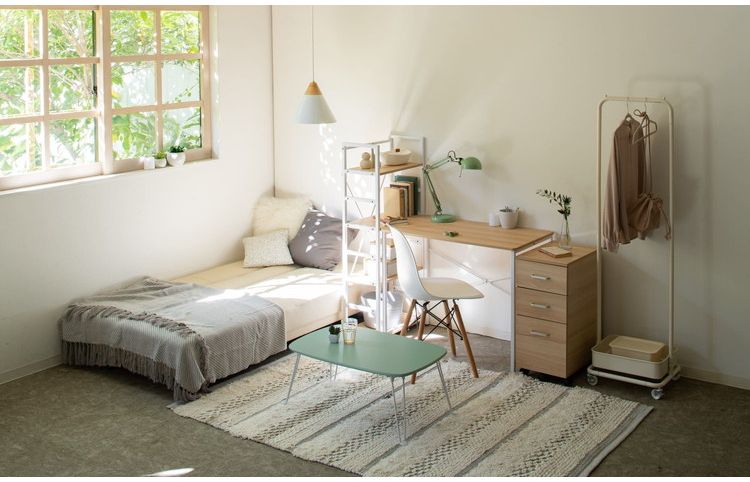 ワークデスク トライベッカ NA/WH インテリア デスク パソコンデスク 机 テレワーク 書斎デスク 学習机 PCデスク 勉強机 学習デスク オフィスデスク(代引不可)