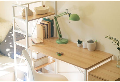 ワークデスク トライベッカ NA/WH インテリア デスク パソコンデスク 机 テレワーク 書斎デスク 学習机 PCデスク 勉強机 学習デスク オフィスデスク(代引不可)