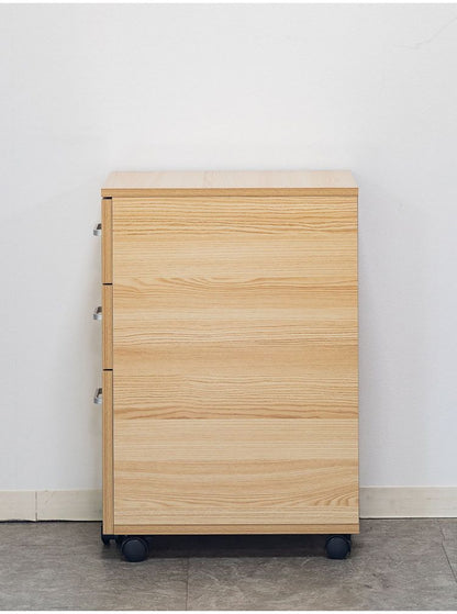 デスクワゴン トライベッカ NA/WH キャスター付き サイドチェスト 引き出し デスクワゴン デスク下収納 サイドワゴン デスクチェスト オフィス収納 オフィスデスク サイドテーブル ソファサイド(代引不可)