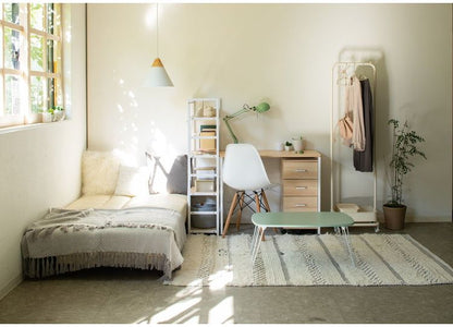 デスクワゴン トライベッカ NA/WH キャスター付き サイドチェスト 引き出し デスクワゴン デスク下収納 サイドワゴン デスクチェスト オフィス収納 オフィスデスク サイドテーブル ソファサイド(代引不可)