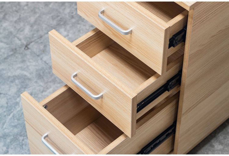 デスクワゴン トライベッカ NA/WH キャスター付き サイドチェスト 引き出し デスクワゴン デスク下収納 サイドワゴン デスクチェスト オフィス収納 オフィスデスク サイドテーブル ソファサイド(代引不可)