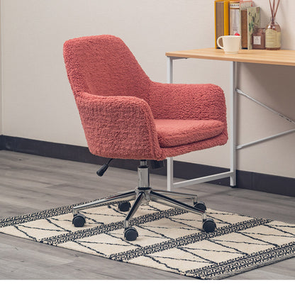 回転チェア ダイニングチェア 肘付き ボア生地 回転 椅子 昇降式 いす イス ひじ掛け コンパクト リビング ダイニング おしゃれ 北欧 インテリア かわいい リモートワーク 在宅勤務(代引不可)